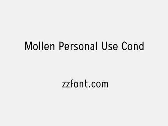Mollen Personal Use Cond
