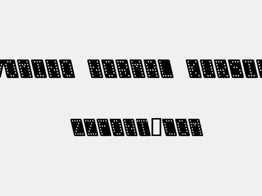 Domino normal kursiv