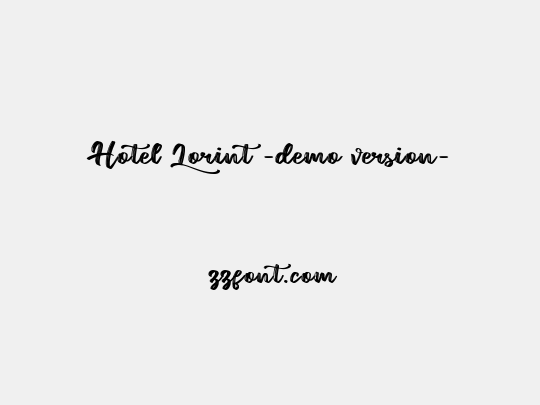 Hotel Lorint -demo version-