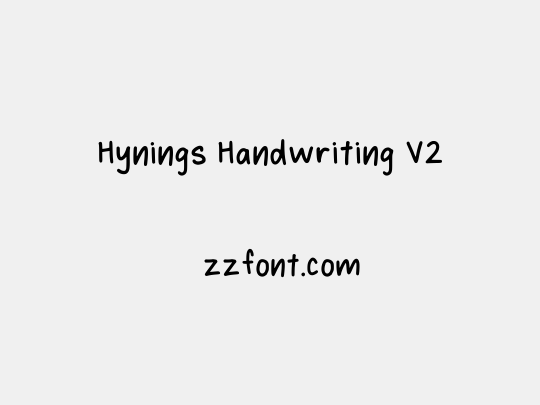 Hynings Handwriting V2