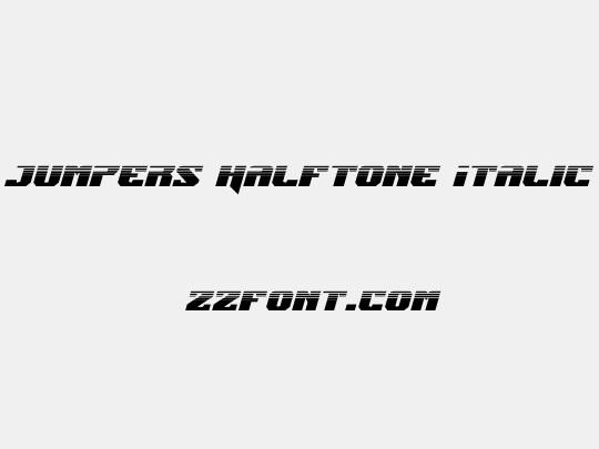Jumpers Halftone Italic