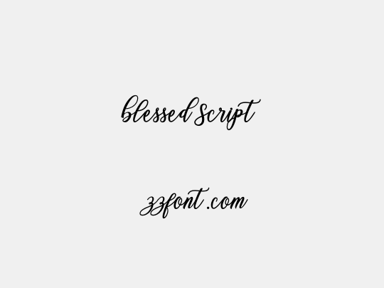Blessed Script