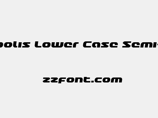 Annapolis Lower Case Semi-Italic