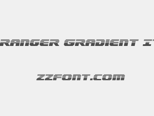 Dekaranger Gradient Italic