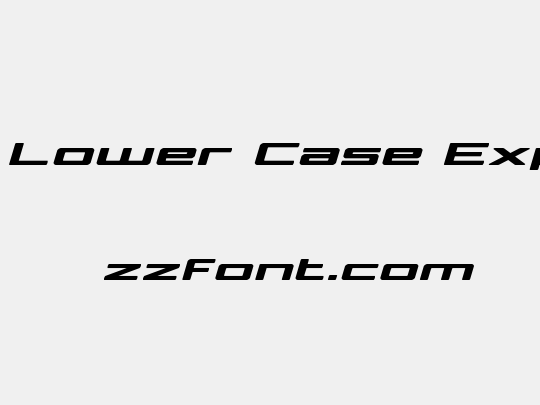 Phoenicia Lower Case Expanded Italic