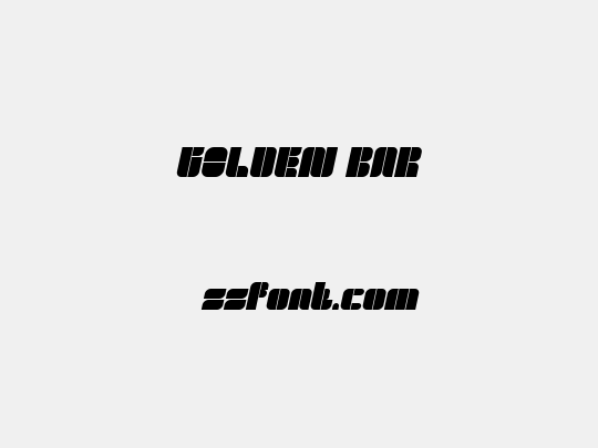 GOLDEN BAR