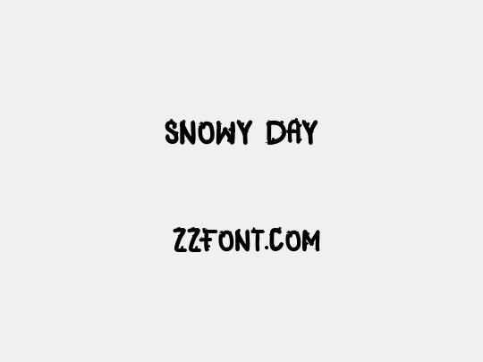 SNOWY DAY
