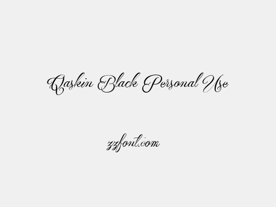 Qaskin Black Personal Use
