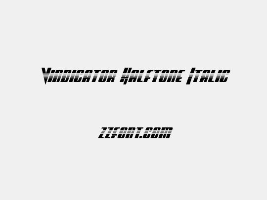 Vindicator Halftone Italic
