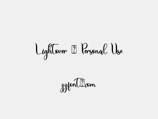 Lightover - Personal Use