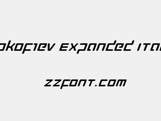 Prokofiev Expanded Italic