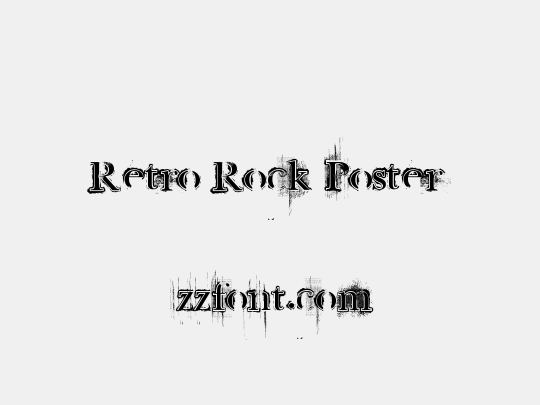 Retro Rock Poster