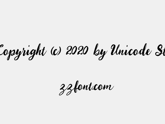 Copyright (c) 2020 by Unicode Studio. All rights reserved.