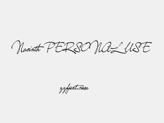 Nacinth PERSONAL USE