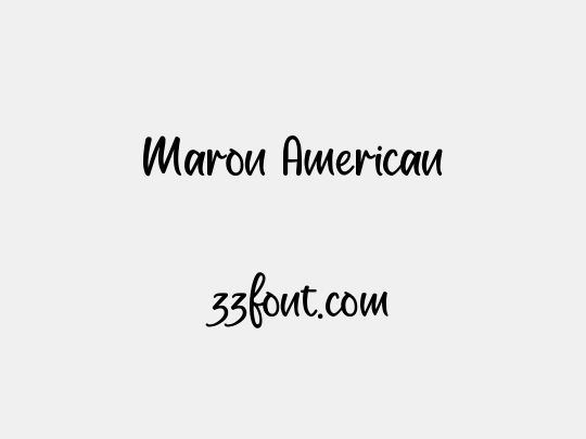 Maron American