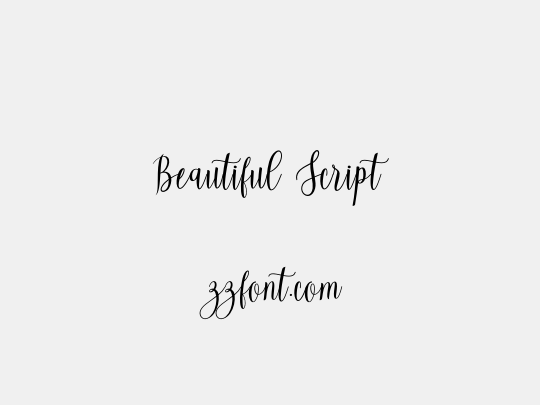 Beautiful Script