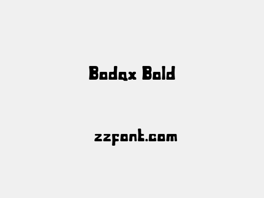 Bodax Bold