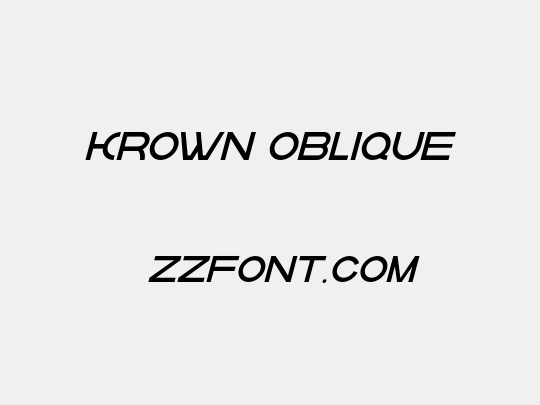 krown oblique
