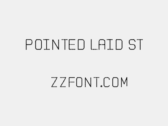 Pointed Laid St