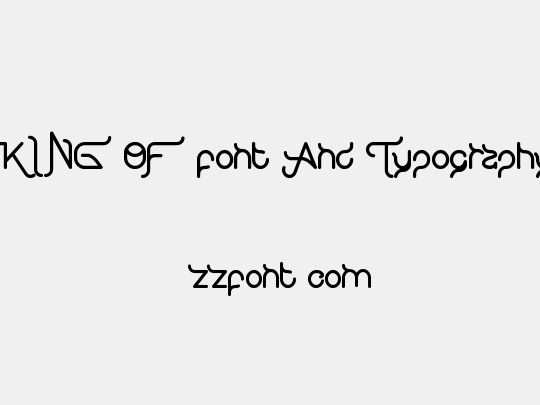 KING OF font And Typography