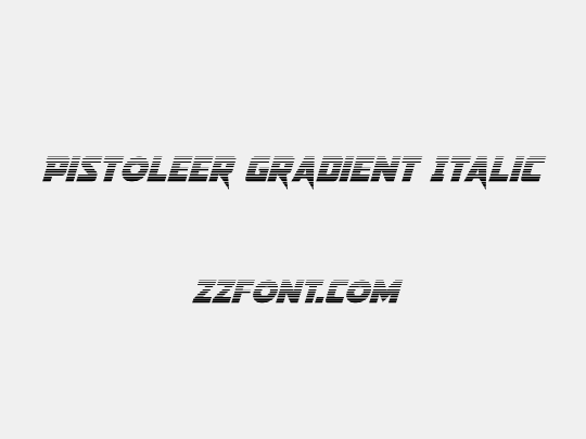 Pistoleer Gradient Italic