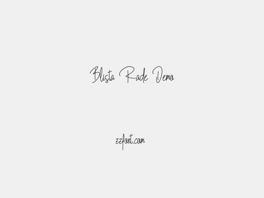 Blista Rade Demo