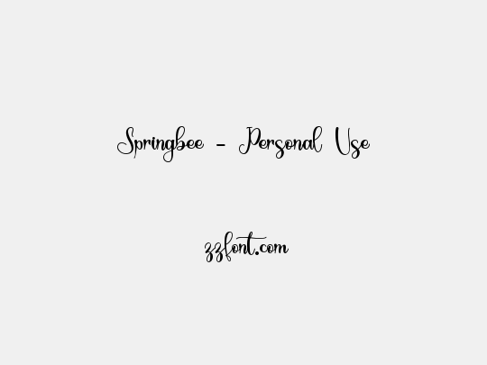 Springbee - Personal Use