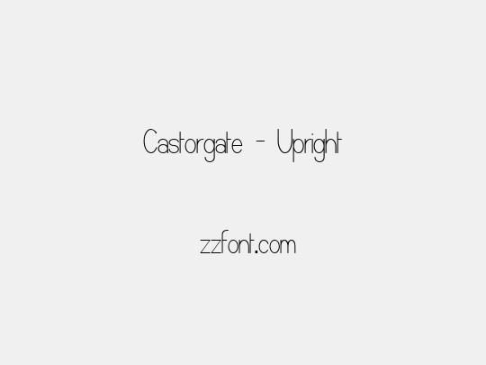 Castorgate - Upright