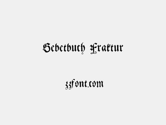 Gebetbuch Fraktur