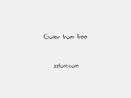 Guitar from Tree
