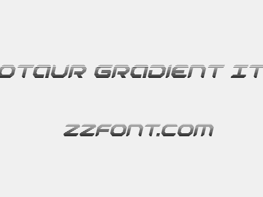 Robotaur Gradient Italic