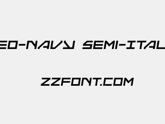 Neo-Navy Semi-Italic
