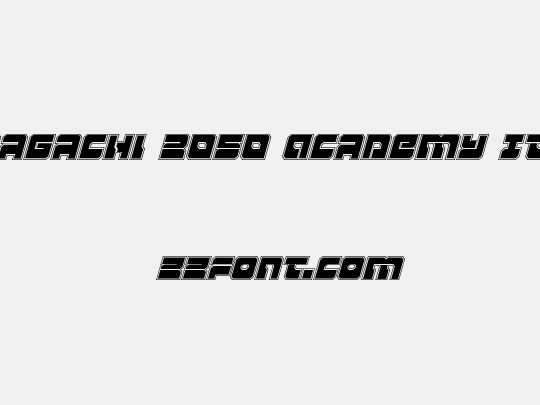 Yamagachi 2050 Academy Italic