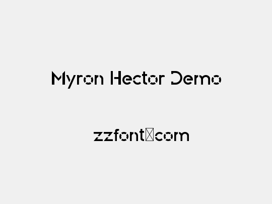 Myron Hector Demo