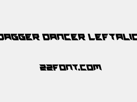 Dagger Dancer Leftalic