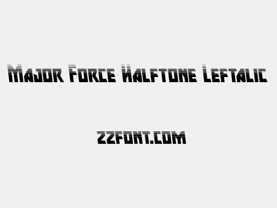Major Force Halftone Leftalic