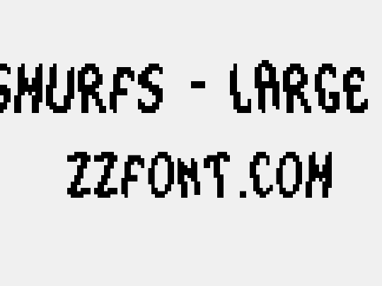 The Smurfs - Large Font