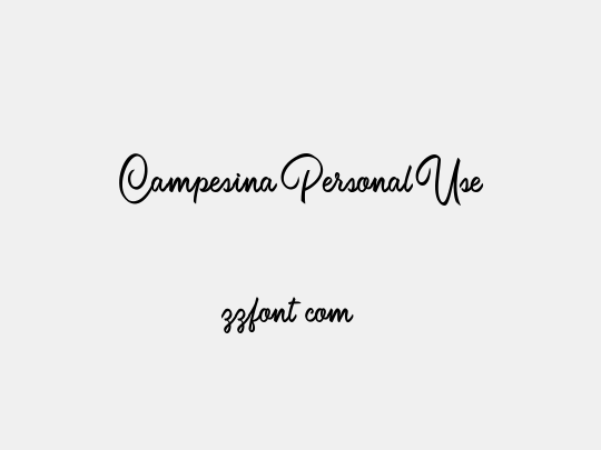 Campesina Personal Use