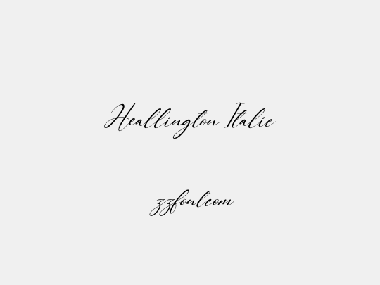 Heallington Italic