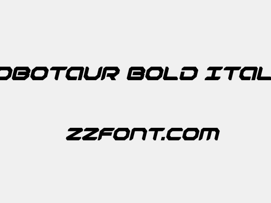Robotaur Bold Italic