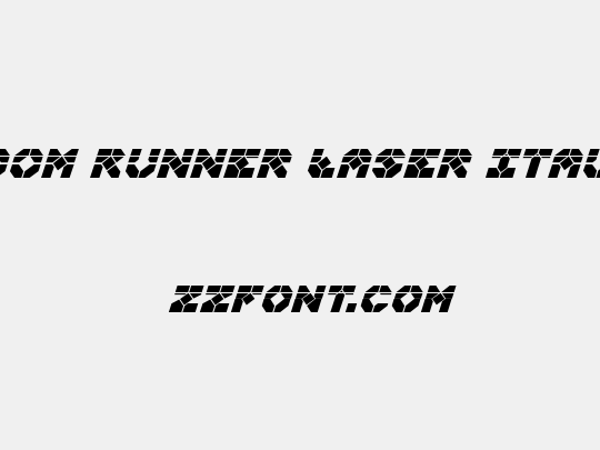 Zoom Runner Laser Italic