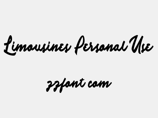 Limousines Personal Use