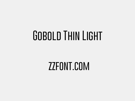 Gobold Thin Light