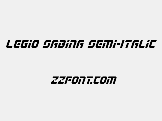 Legio Sabina Semi-Italic