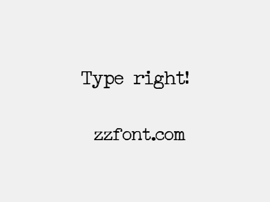 Type right!