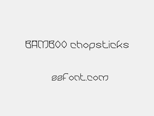 BAMBOO chopsticks