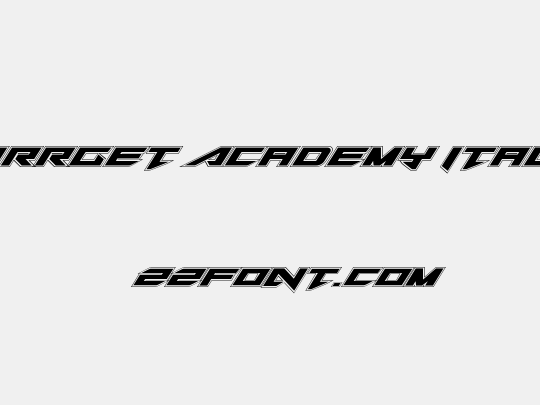 Tarrget Academy Italic