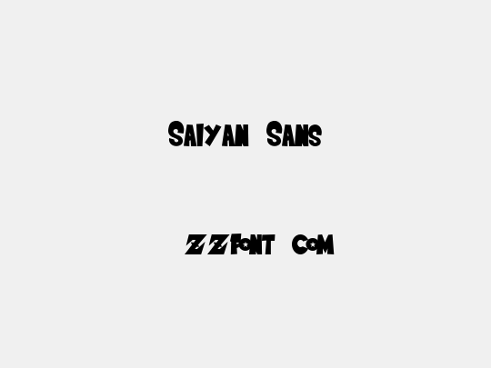 Saiyan Sans