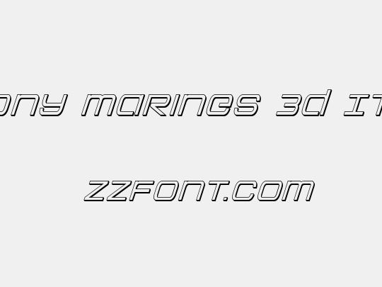 Colony Marines 3D Italic