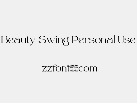 Beauty Swing Personal Use